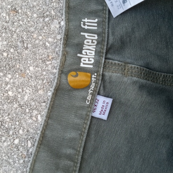 Moss green Carhartt Carpenters 46x32 - Picture 2 of 3